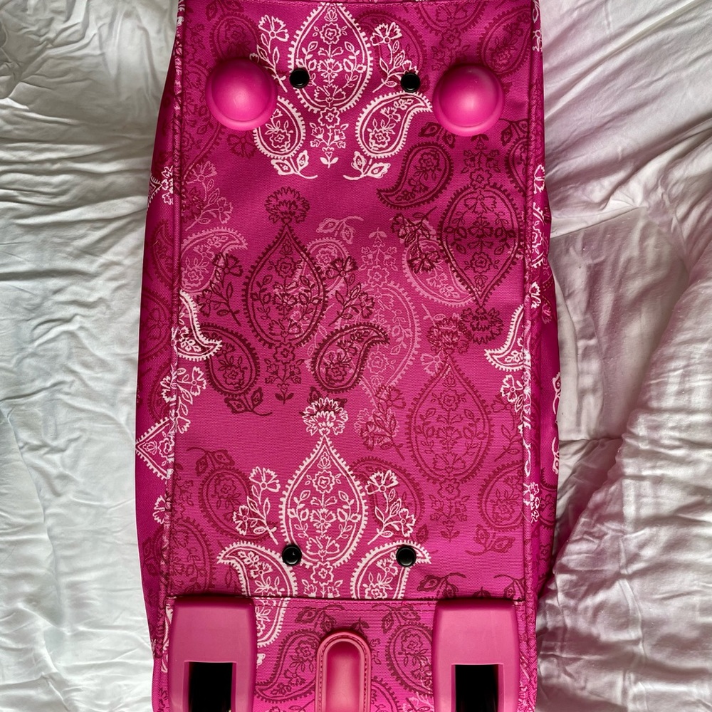 NWT Vera Bradley Roller Duffel Carry On Stamped Paisley RARE